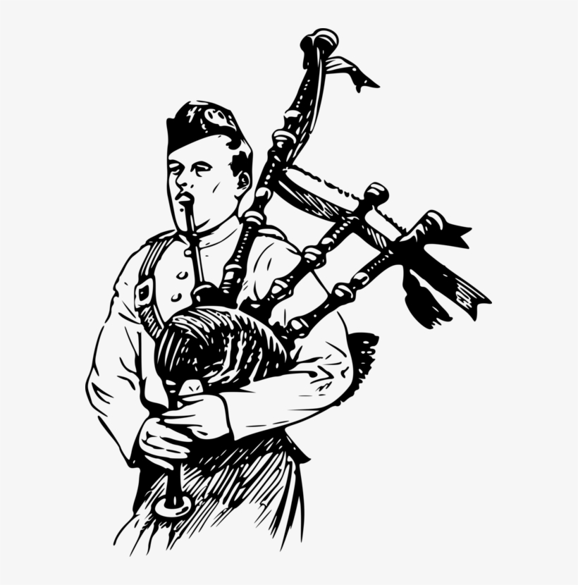 Scotland The Brave Bagpipes Tin Whistle Musical Note - Short Story In Present Simple, transparent png #5204721