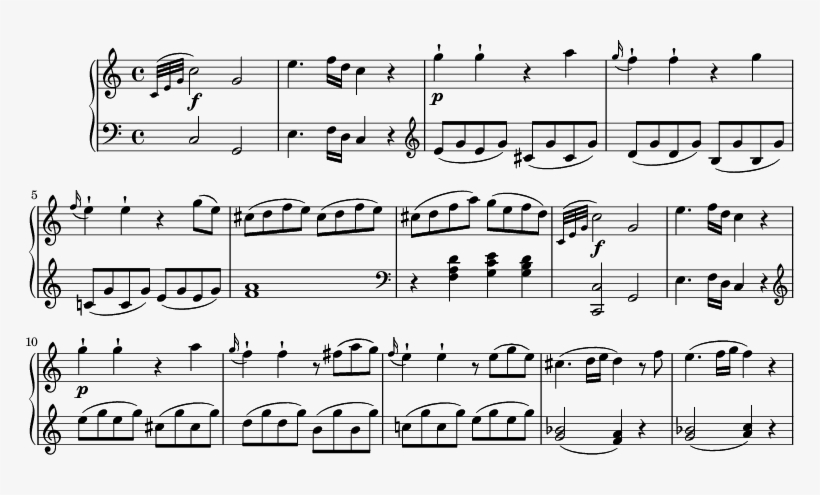 2" \header { Tagline = - Bid You Goodnight Sheet Music, transparent png #5205561