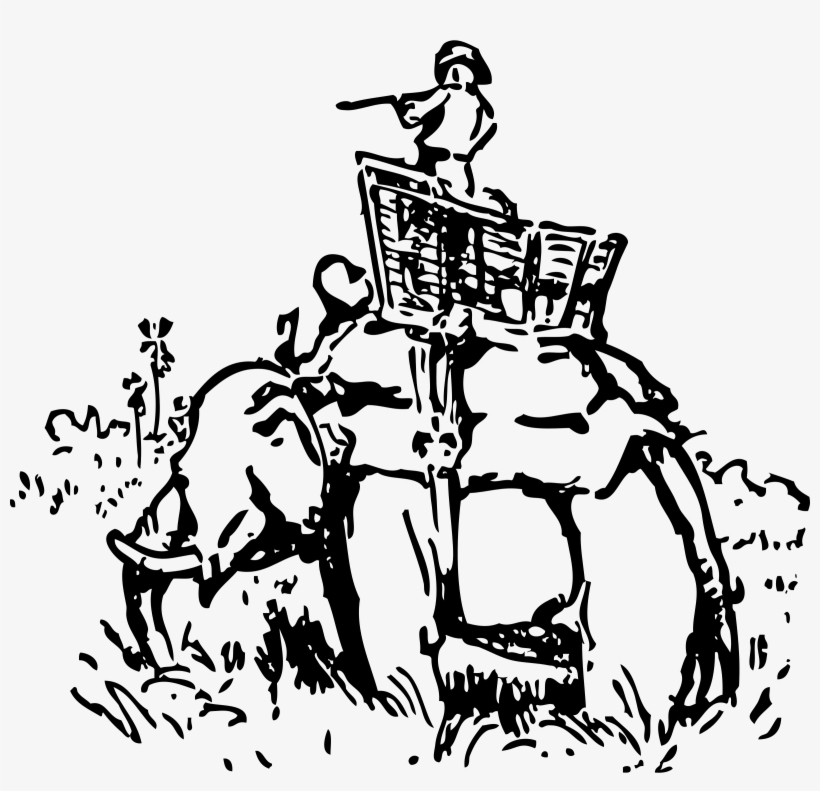 This Free Icons Png Design Of Hunting On The Elephant, transparent png #5205744
