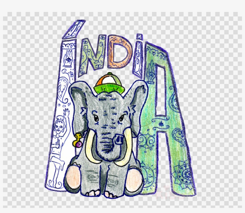 Indian Elephant Drawings Clipart Indian Elephant Drawing - Indian Elephant Drawing, transparent png #5206248