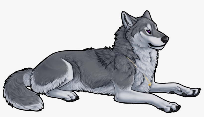 Grey Anime Wolf, transparent png #5207218