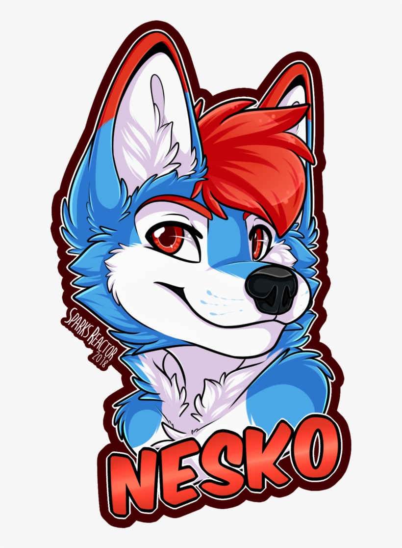 Nesko By Sparksfur Furry Wolf, Furry Art, Dog Drawings, - Smile And Profile, transparent png #5207407