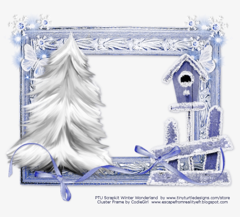 By Codiegirl - Cluster Frame Winter Png, transparent png #5207462