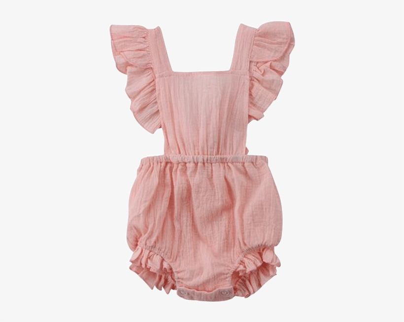 Baby Backless Ruffles Romper - Romper Suit, transparent png #5208000