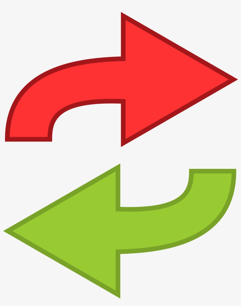 Transfer Png - Red And Green Arrow Png, transparent png #5208078