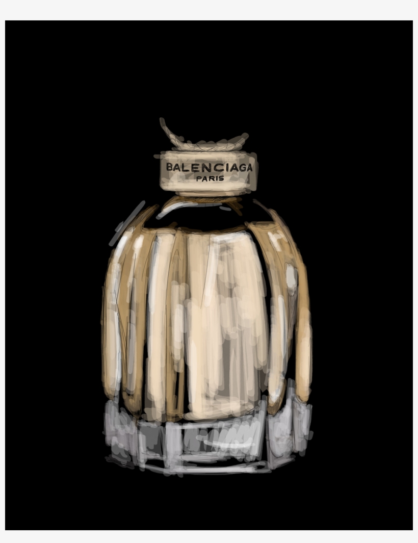 Balenciaga Paris Balenciaga - Glass Bottle, transparent png #5210745