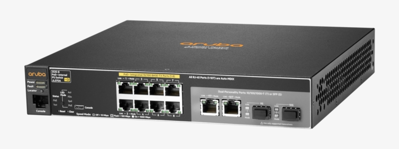 Aruba 2530 8 Poe Internal Ps Switch Left Facing - Hpe Aruba 2530 8g Switch, transparent png #5210971