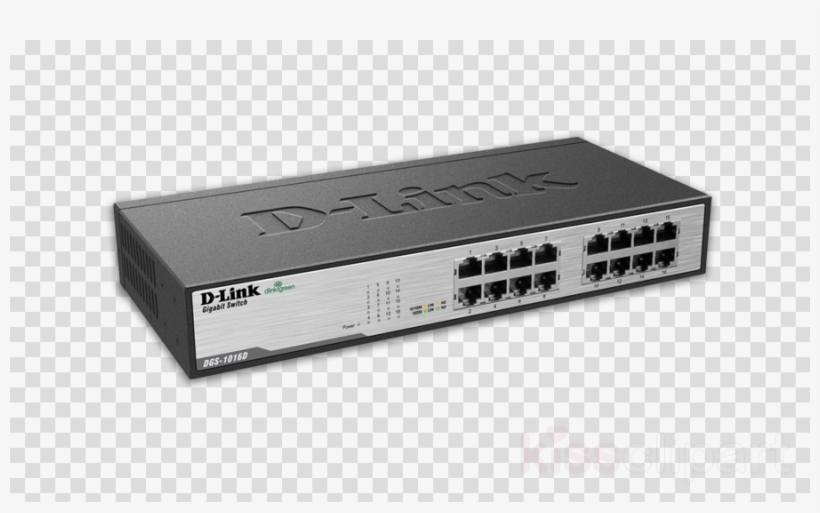 Des 1024d Clipart Network Switch Gigabit Ethernet D-link - D-link Dgs 1016d Switch - 16 Ports - Unmanaged, transparent png #5211022