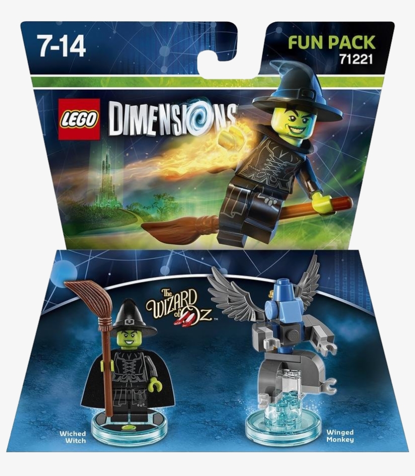 Lego Dimensions Fun Pack Wizard Of Oz Wicked Witch - Lego Dimensions Wicked Witch Fun Pack, transparent png #5211241