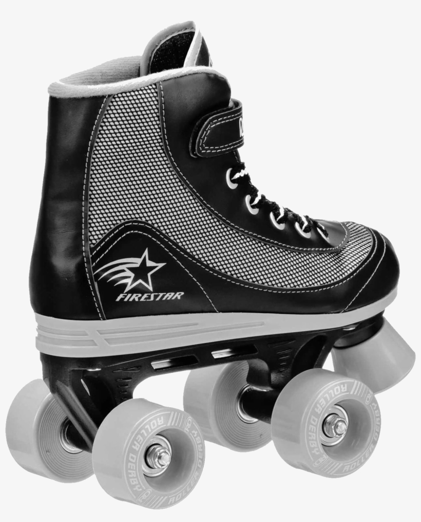 Roller Derby Firestar V2 Quad Roller Skates - Black/grey, transparent png #5211482