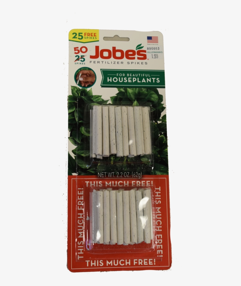 Jobe's Fertilizer Spikes Hillermann Nursery & Florist - Jobes Fertilizer Spikes For Houseplants - 60 Count, transparent png #5211523