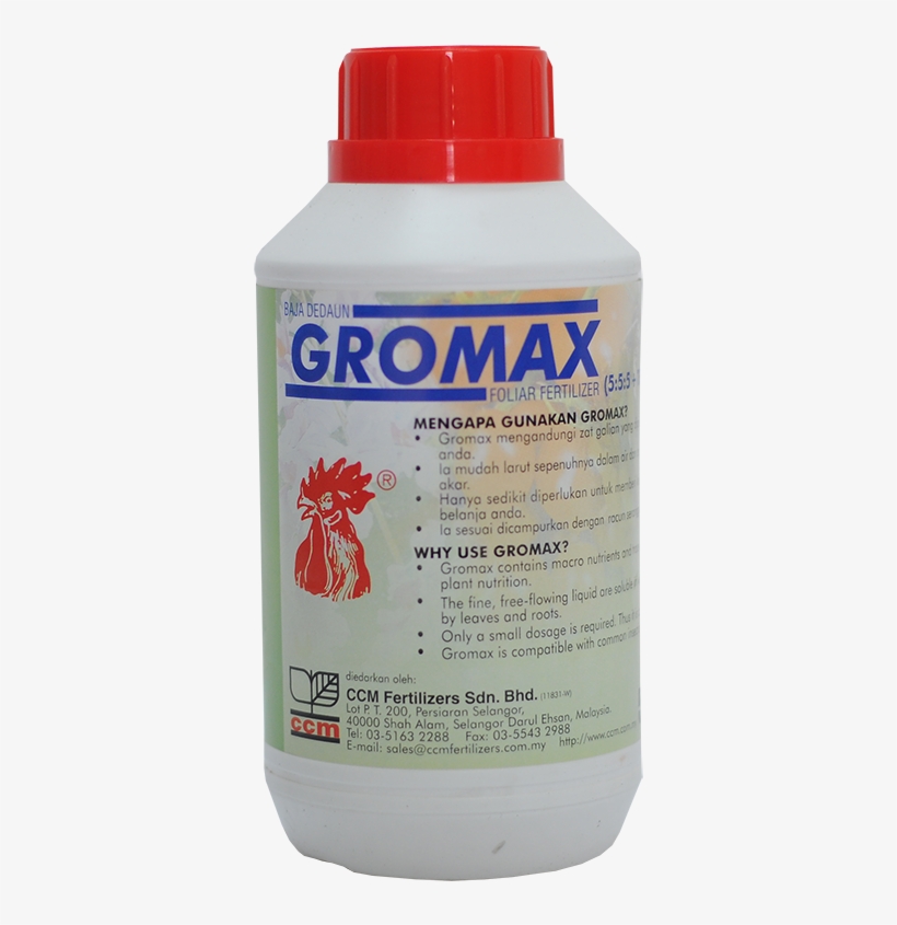 Gromax Foliar - Bottle, transparent png #5211619