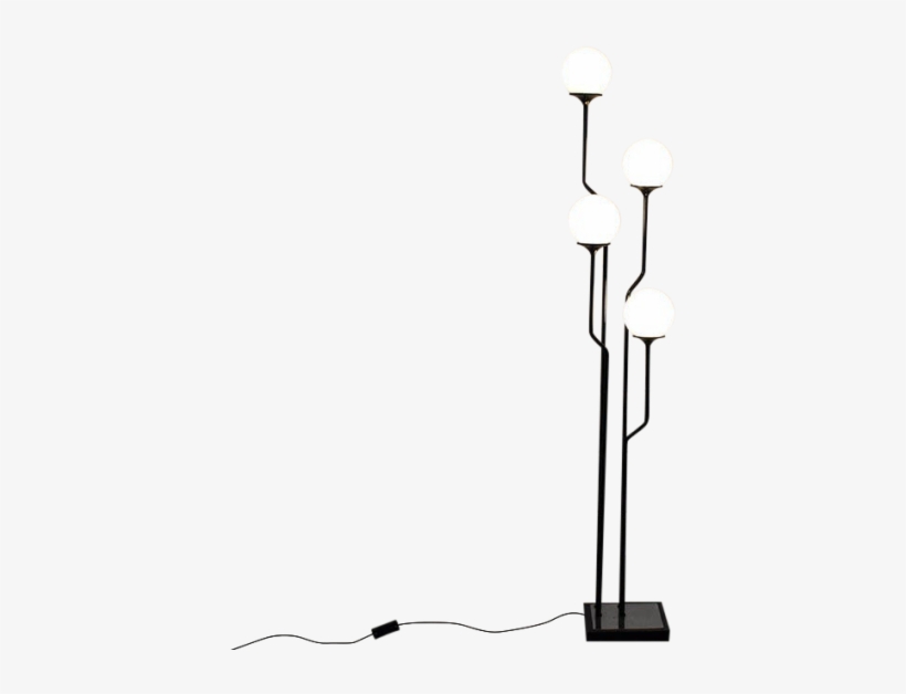 Black Floor Lamp From The 70s €975, transparent png #5212546