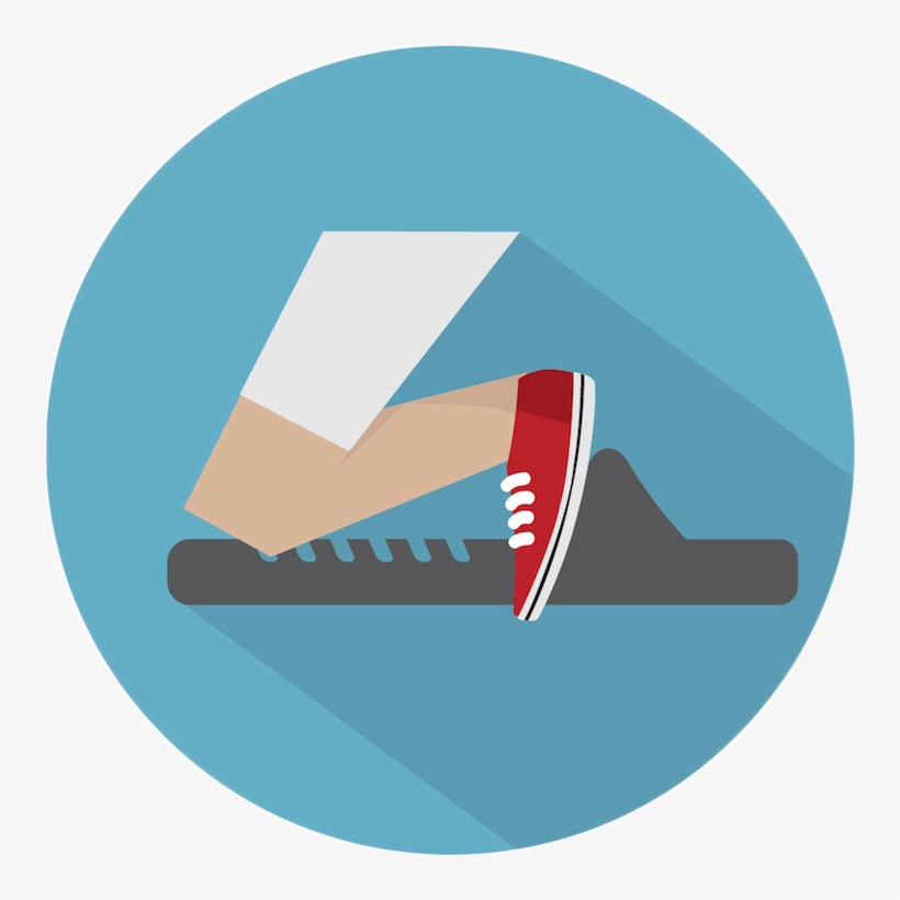 Calf Exercise Icon - Graphic Design, transparent png #5213838
