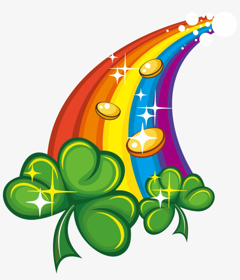 Saint Patricks Irish People Symbol Rainbow Grass - St Patrick's Day Symbol, transparent png #5214588
