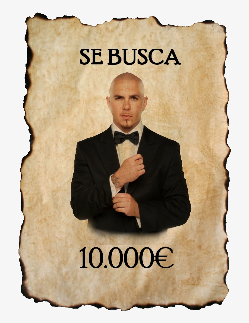 Con Este Editado De Gimp Conseguimos Crear Un Cartel - Pitbull Amazing Portrait Bowtie Music Artist Singer, transparent png #5214945