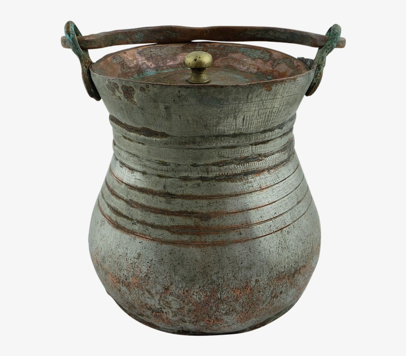 Chic Hand Wrought Anatolian Copper Bucket Traditionally - Copper, transparent png #5216320