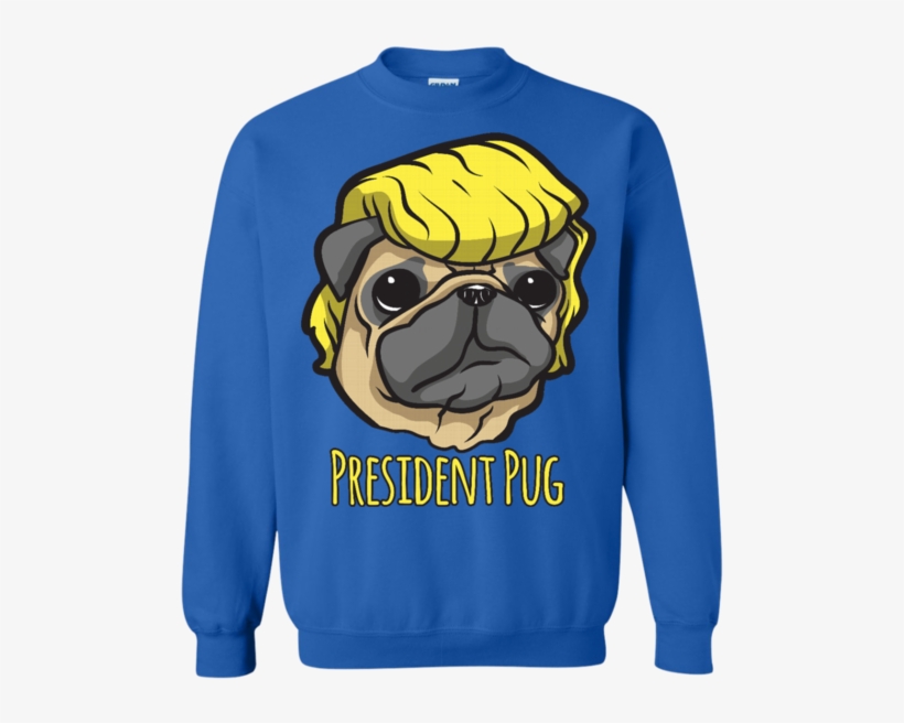 Pug Crewneck Sweater - Christmas Jumper, transparent png #5216804
