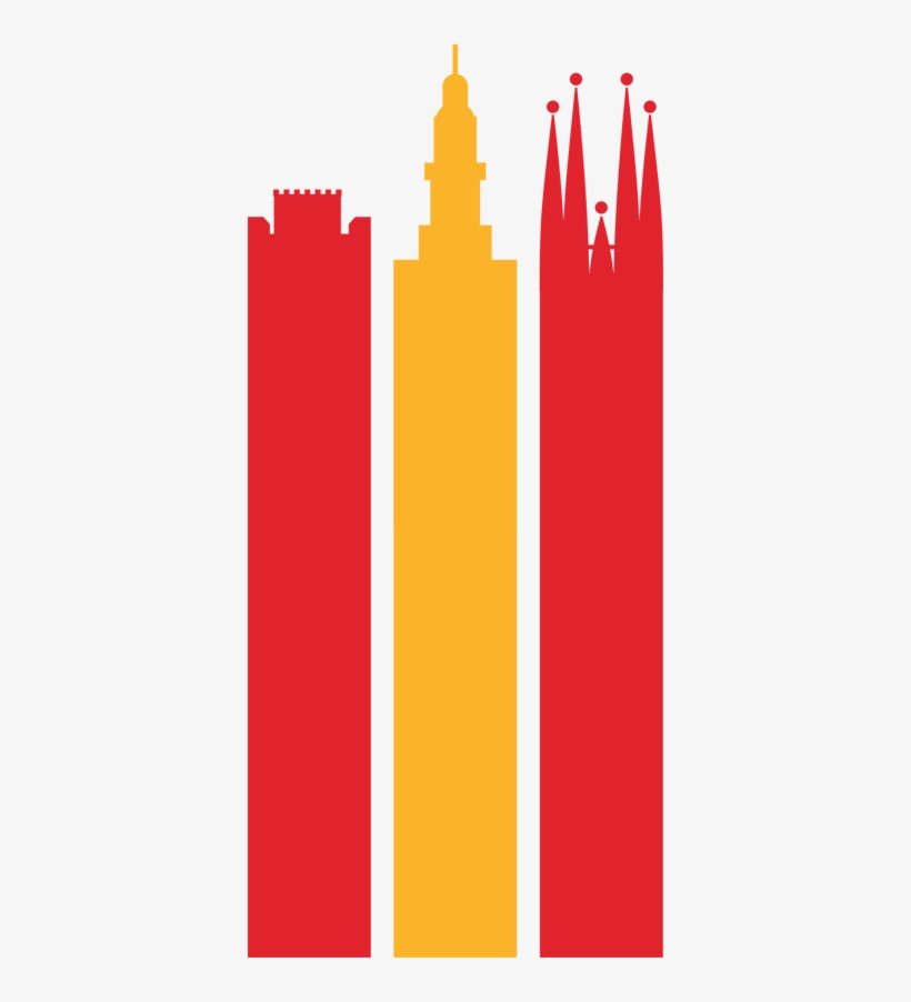 Vinilo Bandera De España Monumentos, transparent png #5217357