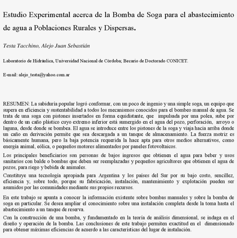 La Bomba De Soga Para Abastecimiento - Addition, transparent png #5217453