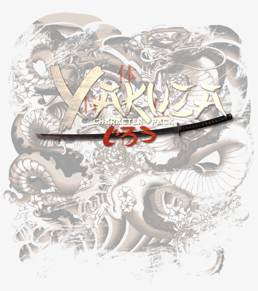 Yakuza Character Pack - Payday 2 Jiro Tattoos, transparent png #5217669