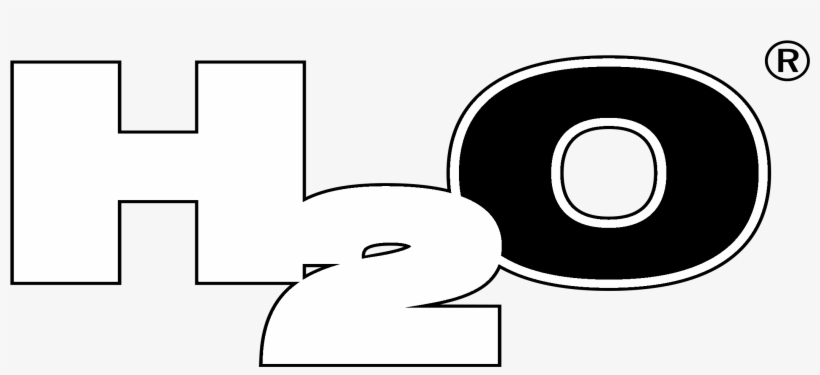 H2o Logo Black And White - Circle, transparent png #5218247