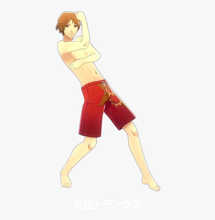 Yosuke-swimsuit - Persona 4 Dancing All Night Yosuke Swimsuit, transparent png #5219208