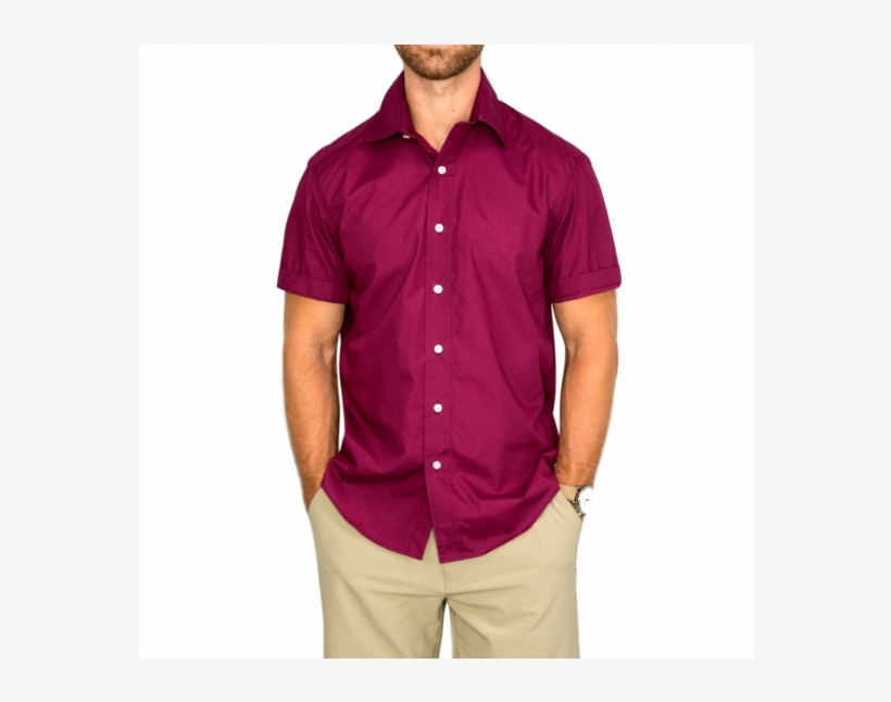 Classic Wine Fumblerooski Sport Shirt - Shirt, transparent png #5221336