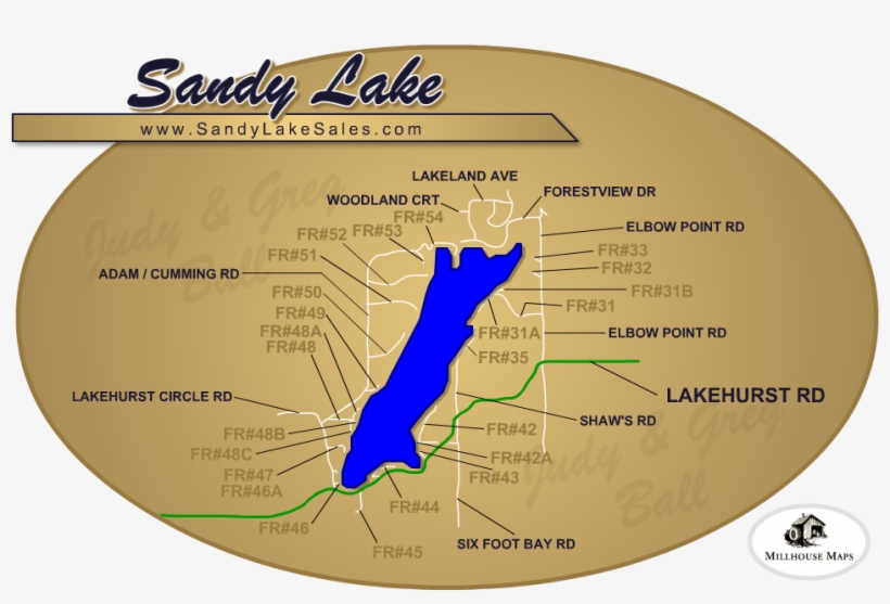 Lakefield Real Estate - Stoney Lake Map, transparent png #5223247