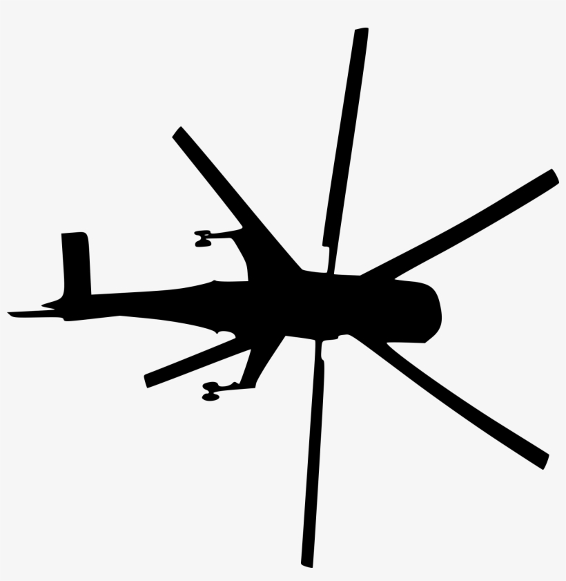 Free Png Helicopter Top View Silhouette Png Images - Portable Network Graphics, transparent png #5225455