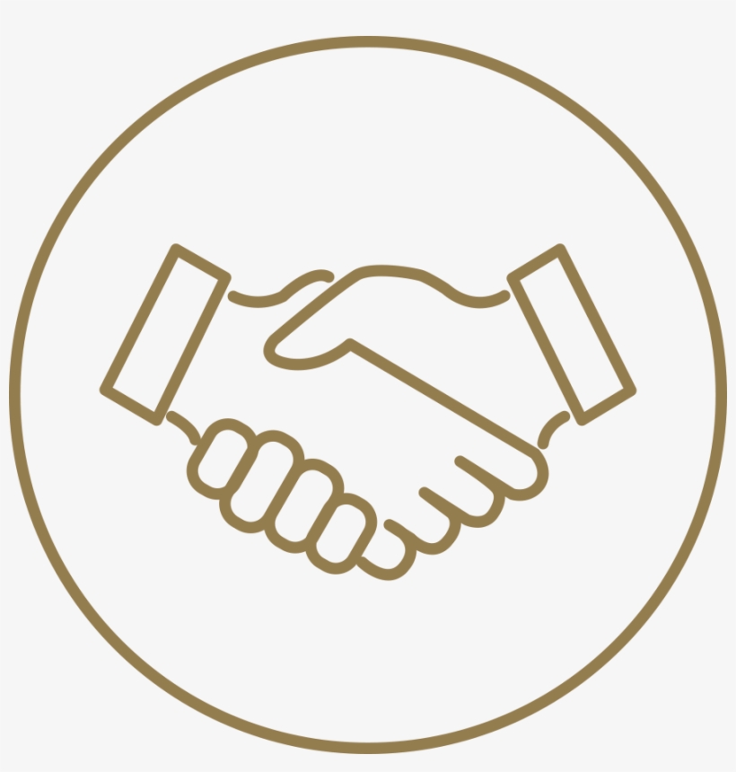 Get Your Free Guide To Building A New Home - Handshake Line Icon, transparent png #5225551