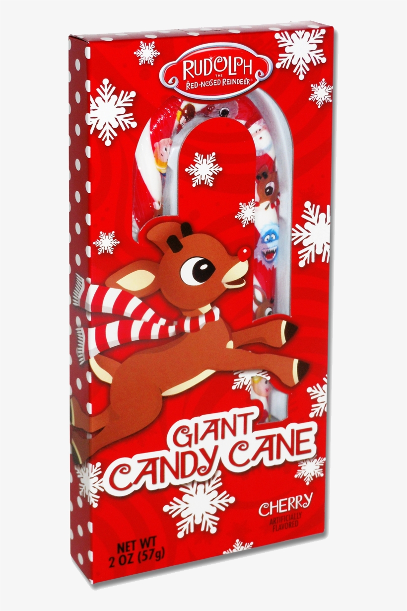 Rudolph Jumbo Canes - Rudolph Giant Candy Cane, transparent png #5225677