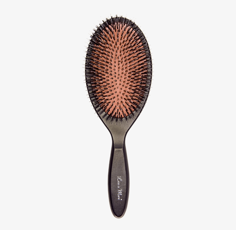Less Is More Oval Brush Beech/black Wild Boar Bristle/nylon, transparent png #5225861