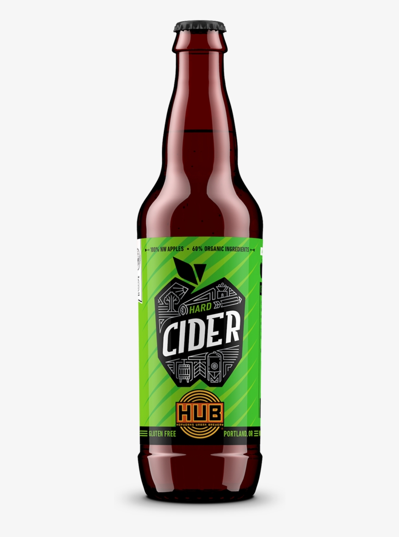 Hub Site Bottle Cide - Hopworks Urban Brewery Survival Stout, 22 Fl Oz, transparent png #5226368