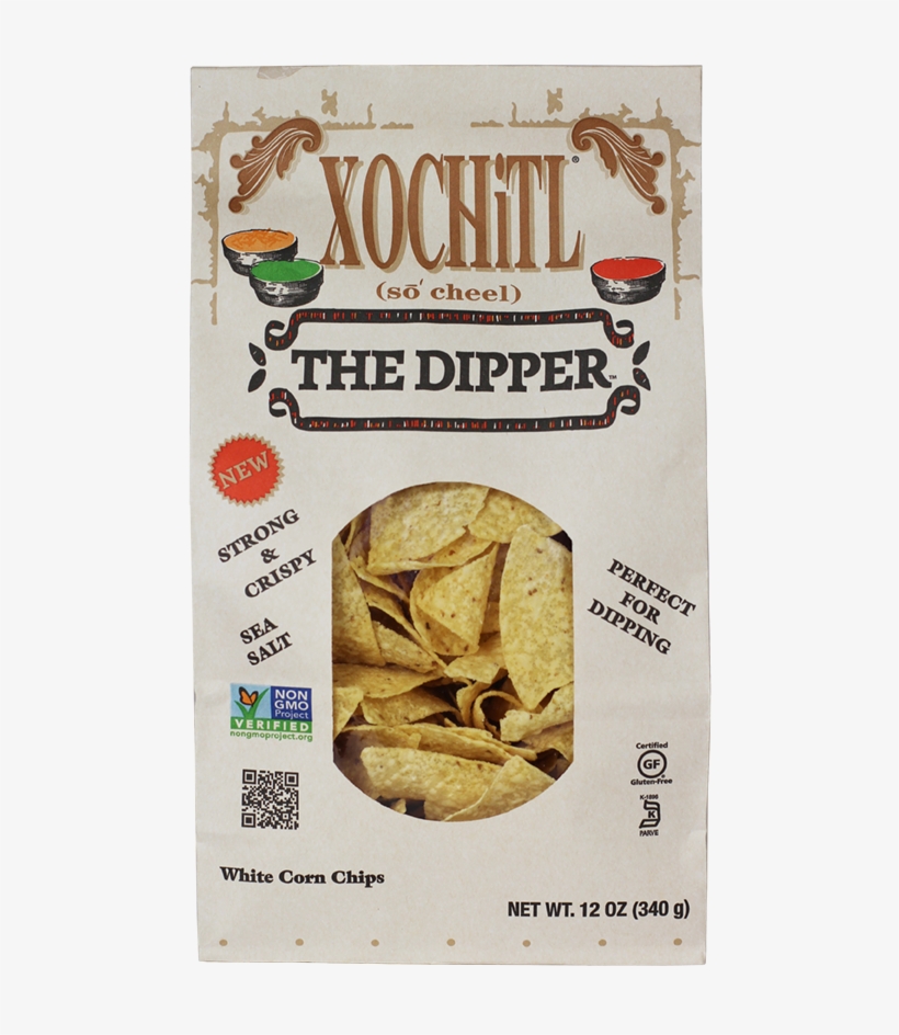Xochitl Corn Chips, The Dipper, 12oz Bags - Xochitl Chip Blue Corn Salted Organic, transparent png #5227181