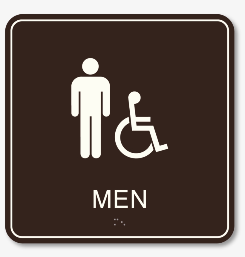 Restroom Men Isa - Men's Restroom Sign, transparent png #5227753