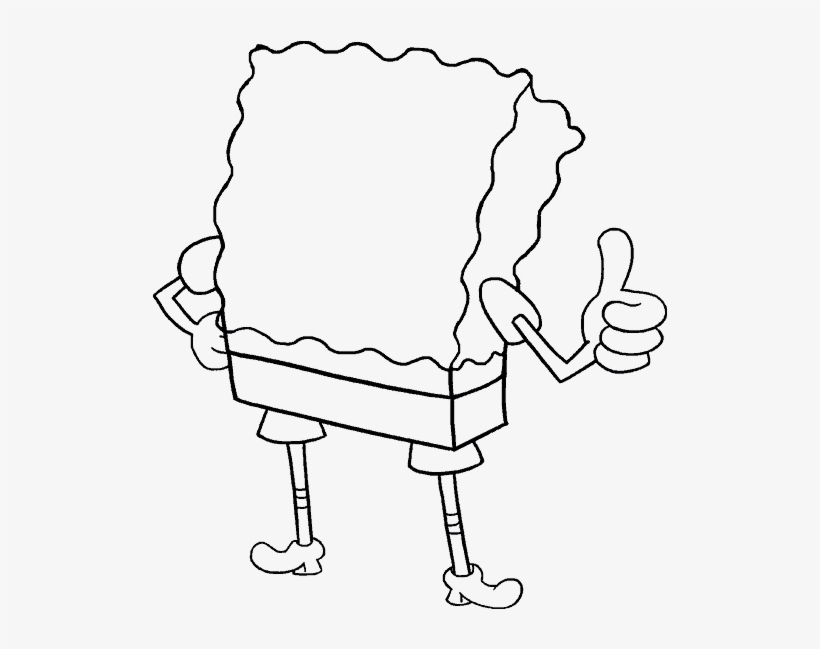 Coral Reef Drawing Easy - Spongebob Legs Drawings, transparent png #5227755