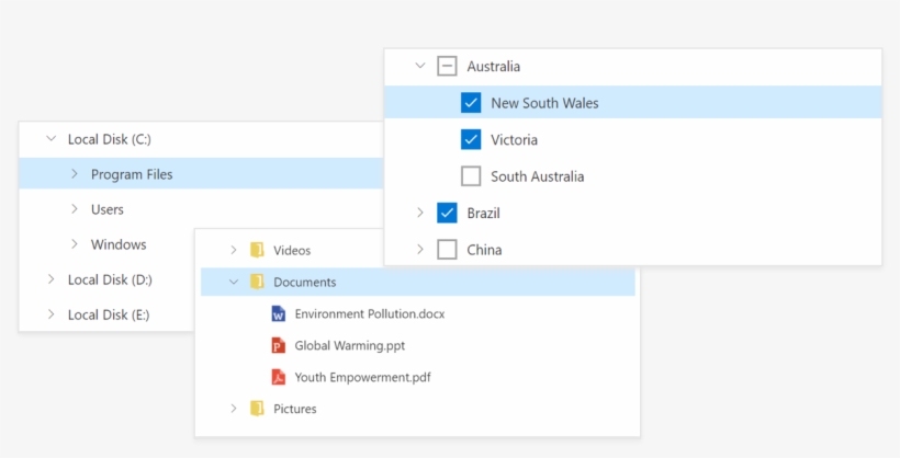 Syncfusion Javascript Treeview Control Showcase - Tree View, transparent png #5227818