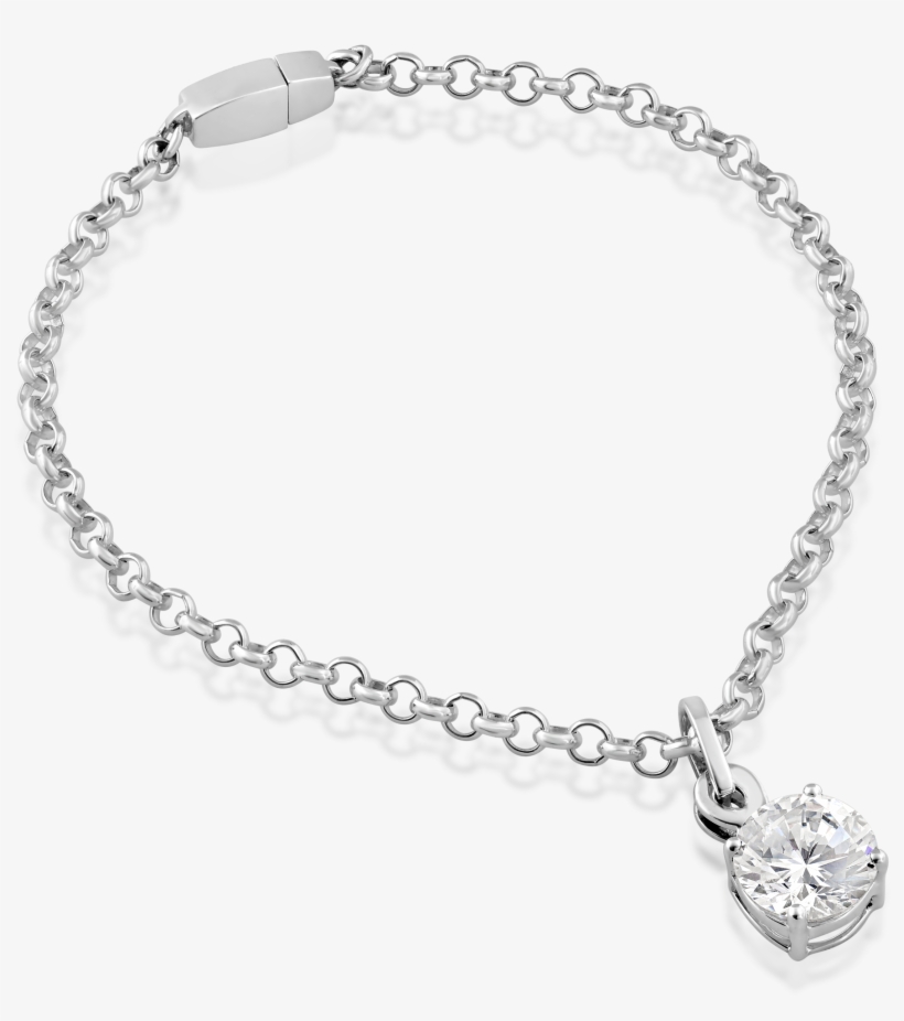 The Maori Twist Solitaire Crystal Pendant On A 925 - Anklets Png, transparent png #5227877