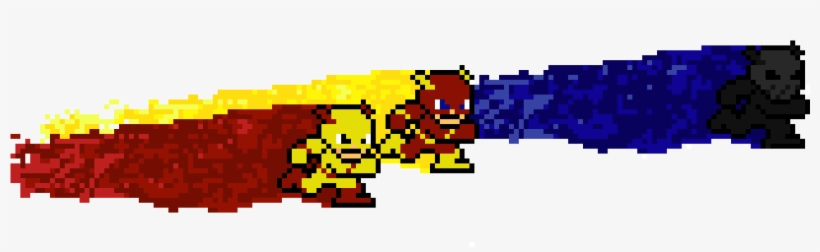 Flash And Reverse Flash And Zoom - Flash Pixel Art, transparent png #5230194