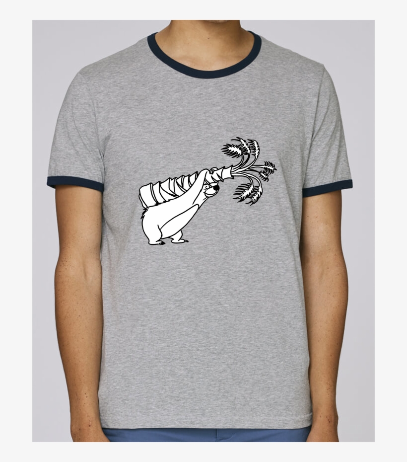 T-shirt Ringer Contrasté Homme Stanley Holds Baloo - T-shirt, transparent png #5231026