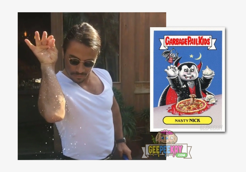 Salt Bae - Garbage Pail Kids, transparent png #5231122