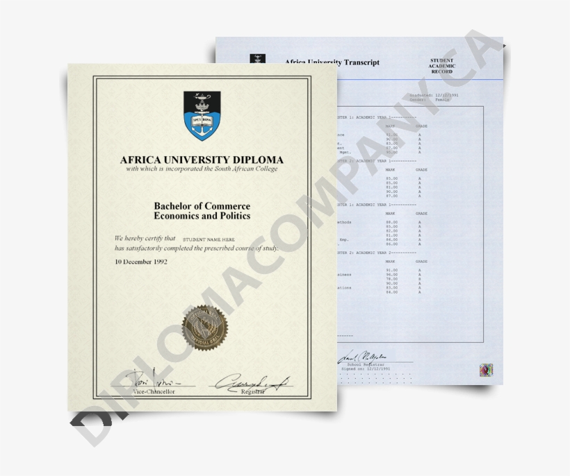Fake South Africa Diplomas And Transcripts - University Of Cape Town, transparent png #5233133