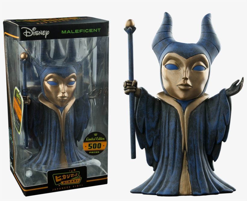 Hikari Blue & Gold Maleficent Japanese Vinyl Figure - Maleficent Hikari, transparent png #5233260