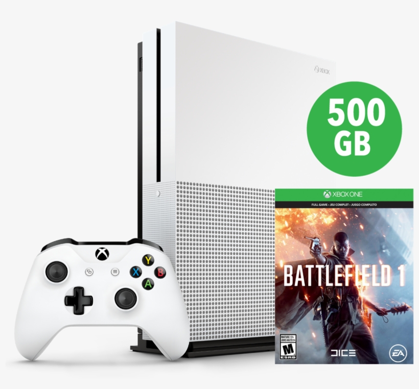 Xbox One S 500gb - Battlefield 1 Origin Cd Key, transparent png #5233308
