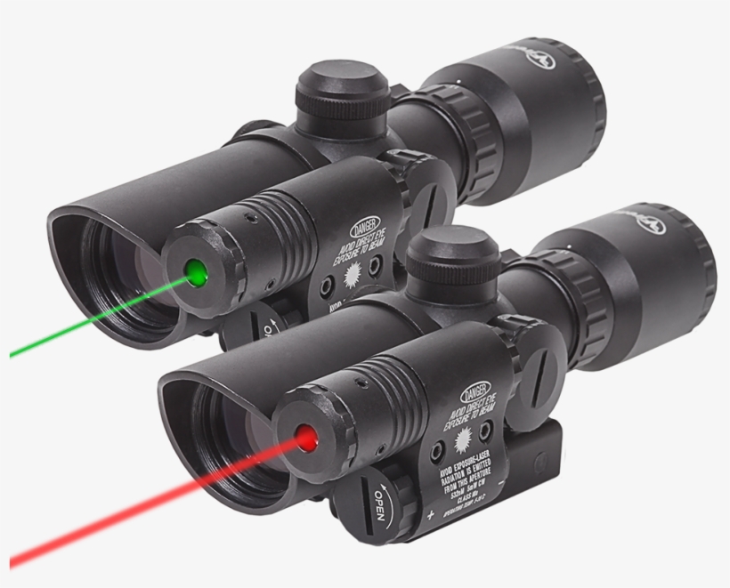 With A Built In 5mw Laser To Give You Exceptional Target - 2.5-10x40 Riflescope - W/green Laser, transparent png #5233420