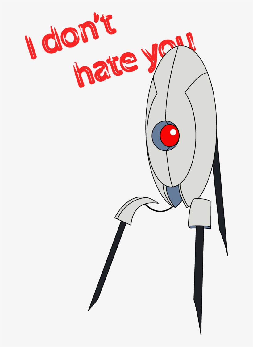 Made Me Think Of The Turret Sentry In Portal - Portal I Dont Hate You, transparent png #5233565