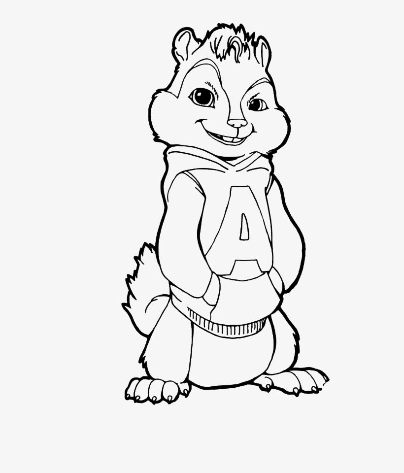 Alvin And The Chipmunks Eleanor Coloring Page, Printable - Alvin And The Chipmunks Drawings, transparent png #5233615