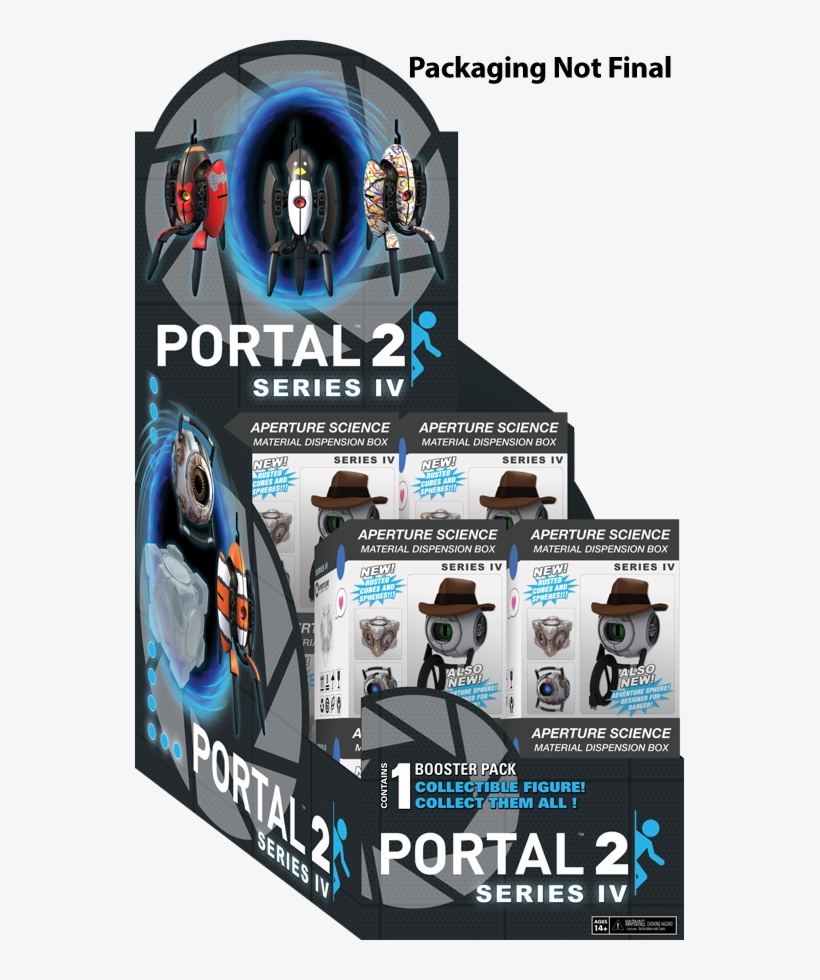 Series 4 Collectible Figures - Portal 2 Toys, transparent png #5234023