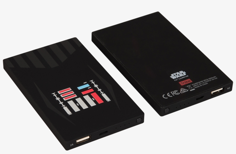 Tribe Power Bank Star Wars Darth Vader - Tribe 4000mah Star Wars Darth Vader Power Bank, transparent png #5234059